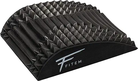 Fitem - Dispositivo Curvado para Enderezar la Espalda y las Lumbares, Corrector de Postura con Puntos Gatillo que Ayuda a la Descompresión Vertebral, Masajea la Espalda  