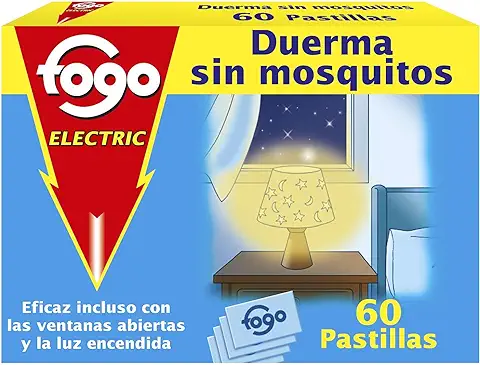 Fogo AntiMosquitos Recambios para Insecticida Eléctrico mata Mosquitos - 60 Pastillas (238818)  