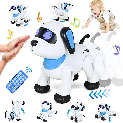 FORMIZON Perro Robot para Niños, Robot Teledirigido, Robot Programable Música Dance, Juguetes Robot Interactivos Inteligentes, Regalos Creativos para Niños y Niñas 3-12 Años  