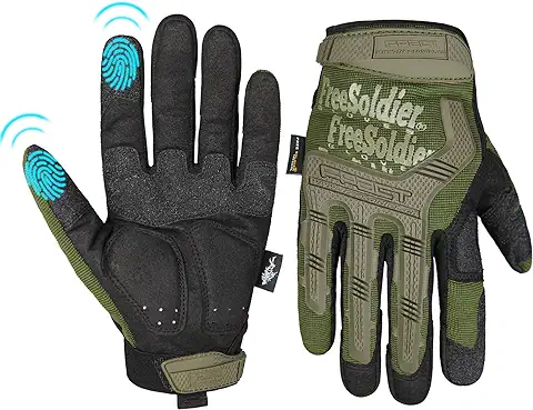 FREE SOLDIER Guantes de Moto para Hombre Verano Guantes Tácticos Militares Ideal para Motocross Ciclismo Airsoft Combate Alpinismo Guantes  