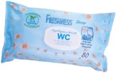 FRESHNESS Toallitas WC Papel Higienico Humedo 80Uds 80 U. Pop-U, Plástico, Multicolor  