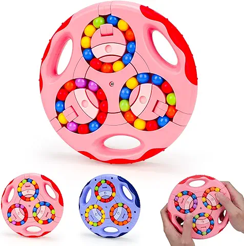 Frijol Mágico Cubo, Magic Bean Rotating Juguete, Juguetes Educativos Magic Cube, Niños Juguete Inteligencia de Dedo de Cubo Giratorio, Alivio Estrés Ansiedad Completo da uomo Niños y Adultos  