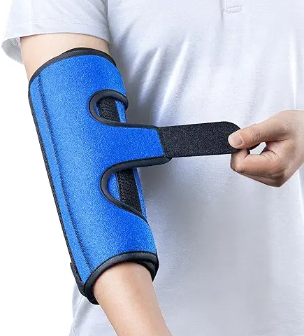 Férula de Codo Síndrome del Túnel Cubital & Atrapamiento del Nervio Cubital para Hombre y Mujer, Codera Apoyo para Epicondilitis, Codo Golf, Tendinitis, Artritis, para Brazos Izquierdo y Derecho-L/XL  