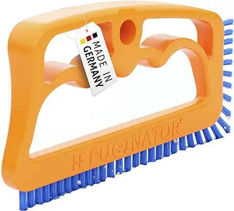 Fuginator - Cepillo para Juntas de Azulejos, Color Naranja y Azul - Innovador Cepillo de Lechada para Limpieza de Juntas en el Baño, Cocina y Hogar (1)  