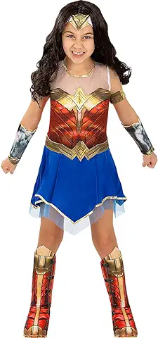 Funidelia | Disfraz de Wonder Woman 1984 para Niña Mujer Maravilla, Superhéroes, DC Comics - Disfraces para Niños, Accesorios para Fiestas, Carnaval y Halloween - Rojo  