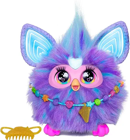 Furby Juguete Interactivo con Activación por Voz para Niños y Niñas a Partir de 6 Años, 15 Accesorios de Moda, Juguetes de Peluche Electrónicos Animatrónicos para Niños y Niñas  