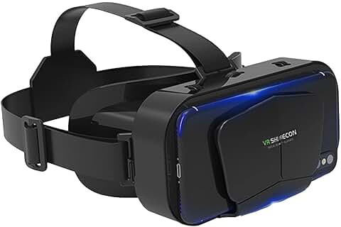 Gafas 3D Gafas VR Realidad Virtual Auriculares VR, Gafas VR Teléfono Móvil Virtual Control Remoto, Experimente Juegos Películas Panorámicas 360 ​​Grados, para Teléfonos Móviles 3,5 A 7,2 Pulgadas  