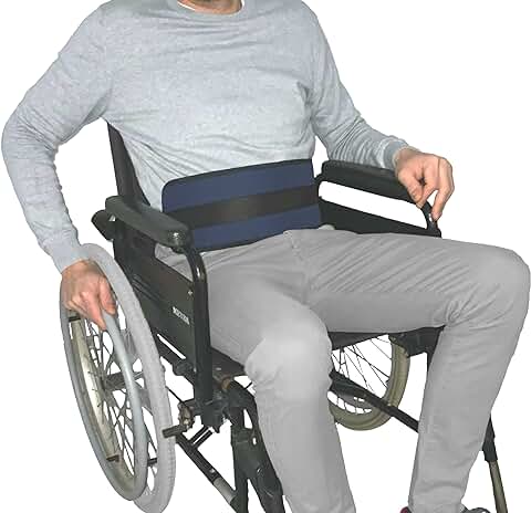 Gar Medical Cinturón Abdominal de Seguridad Silla de Ruedas, Sujeción Abdominal con Cierre de Clip, Alta Protección Anti-Caídas, Talla Ajustable 200Cm.  