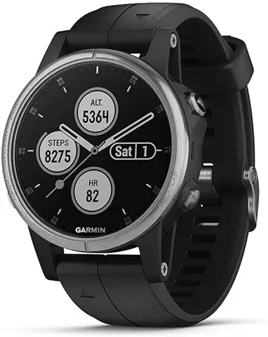 Garmin, Fenix 5S Plus - Reloj GPS Multideporte, Adultos Unisex, Negro, 42 mm  