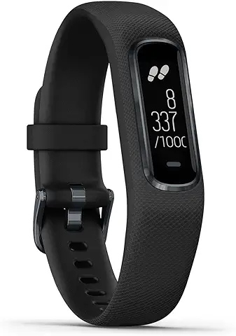 Garmin Rastreador de Actividad Inteligente Vivosmart 4 Pequeño/mediano con Herramientas de Monitoreo de Frecuencia Cardíaca y Condición Física Basadas en la Muñeca - Negro  