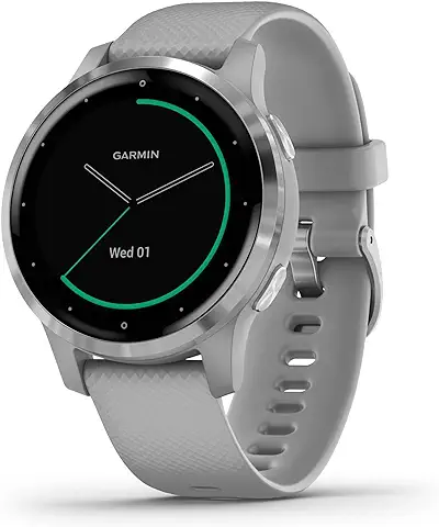 Garmin Vívoactive 4S, Reloj Inteligente con GPS, Música, Monitorización de la Energía Corporal, Entrenamientos Animados, Pulsioximetría, Puntuación de Sueño, Gris (Reacondicionado)  