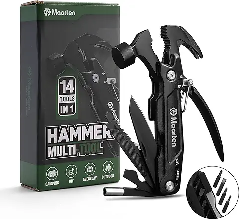 Geschenke für Männer, Maarten 14 in 1 Multitool Camping Zubehör Gadgets für Männer, Vatertagsgeschenk, Männertag Geschenke für Papa, Cool Gadgets Einzigartige Geschenke  