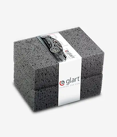 Glart 44WSA Pack de dos Esponjas para Lavar el Coche, las Ruedas y la Pintura, Gris (Anthracite), 18 x 12 x 6 cm, Set de 2  