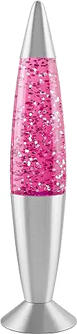 Global Gizmos 48620 E14 Rosca Edison Pequeña 25 Vatios 1 Global Gizmos 16-inch Rosa Brillante Lámpara, Plata  