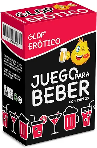 Glop Erótico - Juego para Beber Picante - el Juego de Cartas más Atrevido - Juego de Mesa Adulto - Regalos Originales Hombres, Mujeres, Amigo, Amiga – Regalo Divertido - Amigo Invisible  