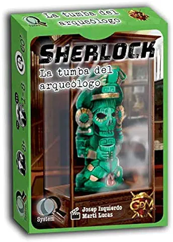 GM Games GDM - Sherlock: la Tumba del Arqueólogo Serie Q1- Juego de Mesa - Medium Deduction Game - De 1 a 8 Jugadores - A Partir de 8 Años. 60 min.  