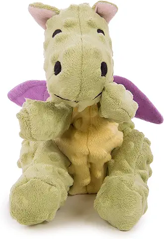 GoDog Quaker Pet Products Dragones con Protector Masticable, Tamaño Grande, Color Lima  