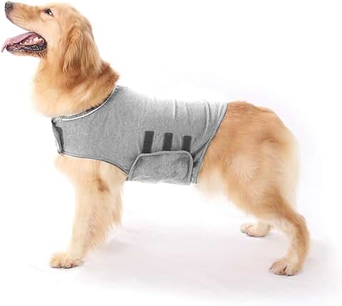 Gojiny Chaqueta de Ansiedad para Perro, Abrigo Calmante para Perro, Envoltura para Aliviar la Ansiedad y el Estrés  