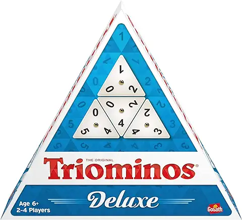 Goliath Games, Triominos De Luxe Juego de Mesa, Dominó Triangular, Desarrolla Habilidades Lógicas y Matemáticas, A Partir de 6 Años, Hasta 4 Jugadores  