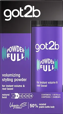 Got2b - Polvos Volumen POWDER'ful – Polvos para Levantar la Raíz – Textura Matificante – Lleva tu Volumen a Nuevas Dimensiones, el Paquete Puede Variar  