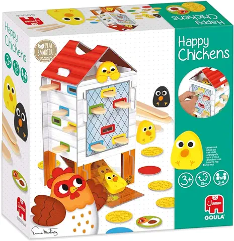 Goula - Happy Chicken, Juego de mesa Preescolar a Partir de 3 Años  