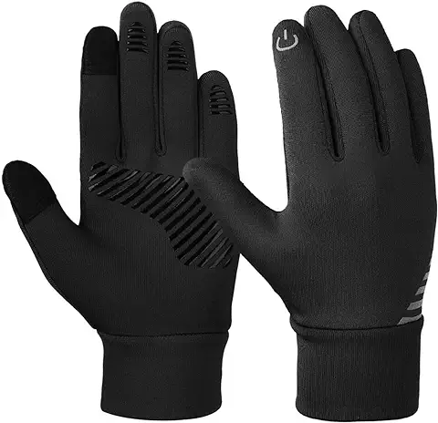 Guantes de Ciclismo de Invierno para Niños y Niñas, con Pantalla Táctil, Antideslizantes, Térmicos, Cálidos, para Deportes al aire Libre, Fútbol, Camping  