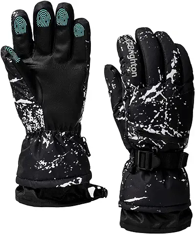 Guantes de Esquí Impermeables de Invierno Cálidos Guantes de Snowboard Fríos Pantalla Táctil para Deportes al aire Libre Hombres Mujeres  