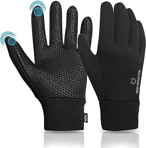 Guantes Térmicos de Invierno para Niños y Niñas, Guantes de Ciclismo de Pantalla Táctil de Agarre Flexible, Guantes de Bicicleta para Niños, Deportes al aire Libre, Correr, Esquí, Fútbol, Antideslizantes, Ligeros, Guantes  