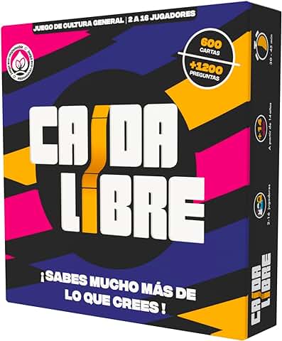 GUATAFAC CAIDA Libre - Juegos de Mesa -Juego de Cultura General Fuera de lo Común para Aprender Riendo- Divertido para Jóvenes y Adultos  