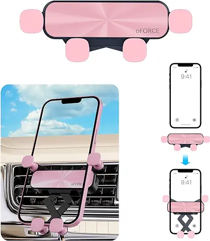 GVAVIY Soporte Móvil Coche, Regalos para Mujer,Decoracion Coche Interior Mujer, Universal Soporte Rejilla Teléfono Coche para Rejillas del Aire Compatible con Phone para 4,7''- 6,7 ''  