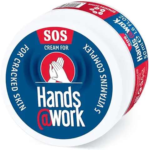 Hands@Work - Fórmula SOS - Crema de Manos, Restaura la piel Agrietada y Extremadamente seca (50 ml)  