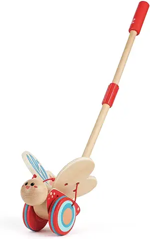 Hape E0340 Butterfly Push and Pull Wooden Toy  