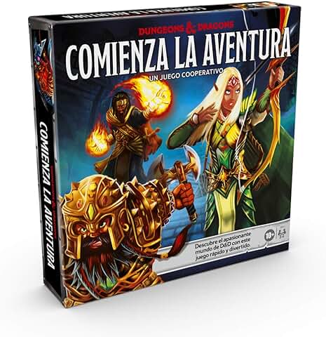 Hasbro Gaming Dungeons and Dragons, 2 Jugadores, Comienza la Aventura, Multicolor  