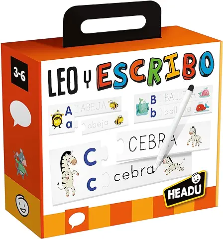 Headu- Juego Infantil Educativo para Aprender a Leer y Escribir de los 3 Años, Multicolor (1041746)  