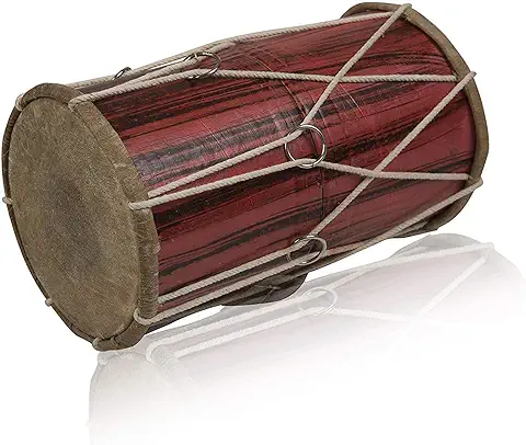 Hecho a mano de Madera y Cuero Clásico Indio Folk Tabla Drum Set mano Percusión Tambores Instrumentos Musicales del Mundo Punjabi Dhol Dholak Dholki Fun para Adultos Niños Cumpleaños Ideas de  