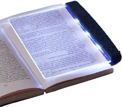 HERCHR Lámpara de Placa Plana LED Portátil, LED de Bajo Voltaje Lámpara de Lectura de Libro de Panel de Protección de Ojos, Luz de Lectura Lightwedge, LED Luz de Lectura de Iluminación de Panel Plano  