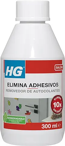 HG Elimina Adhesivos, Eliminador de Residuos y Pegamento, Producto de Limpieza para Eliminar Pegamento, Alquitrán, Grasa y Aceite - 300ml  