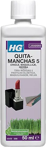 HG Limpiador Manchas de Nr.5, Elimina Manchas de Maquillaje, Hierba y Tinta de Rotulador Entre Otras, Producto Antimanchas - 50 ml  