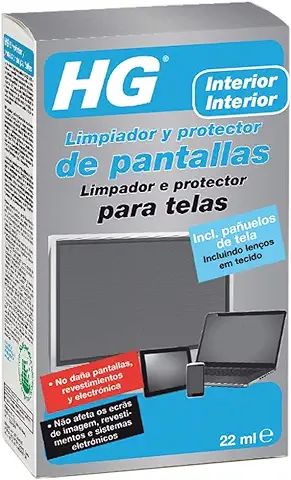 HG Limpiador TFT para Pantallas de Plasma, Televisión, Ordenador, Portátil, Móvil y Tablet - 22 ml  