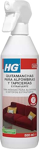 HG Quitamanchas para Alfombras y Tapicerías Extrafuerte,Quitamanchas en Spray para Todo Tipo de Tejidos,Limpiador para Sofá y Alfombras, Eficaz Contra las Manchas Más Difíciles,500 ml  