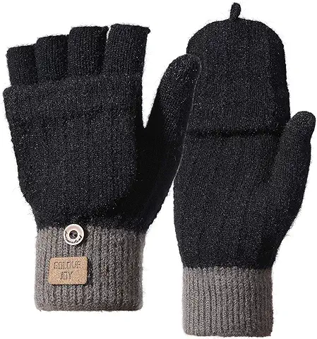 Homealexa Guantes Touch Screen para Mujer/Hombre, Guantes Abrigadores para el Hogar, Guantes Termicos para el Clima Frío al Aire Libre, Conducir Antiviento Regalo Ideal  