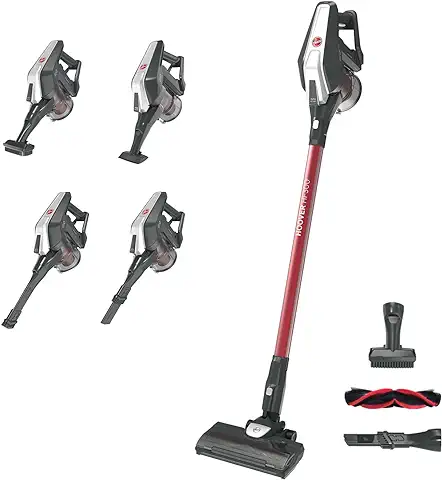 HOOVER Aspiradora Escoba Sin Cable, Cepillo Anti-Enredos, Posición Parking, Luz LED, Autonomía 40min - HF300  