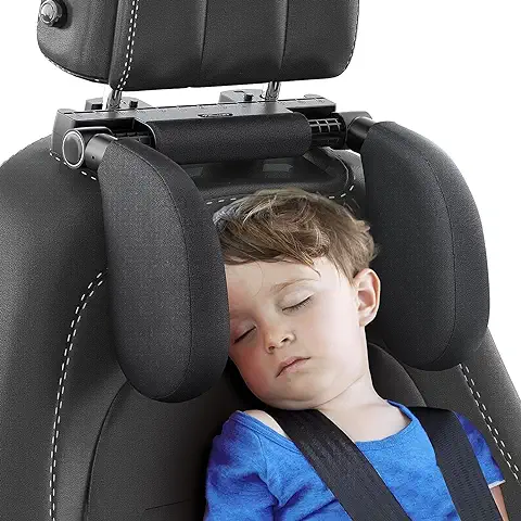 Hopeas Reposacabezas Coche-La Versión Más Innovadora-Fácil Montaje Reposacabezas Lateral el Coche para Niño Adulto Ajustable Almohada del Cuello de Viaje para Asiento de Automóvil  