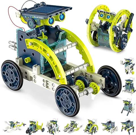 Hot Bee Robot Solar para Niños, Juegos Niños 8 9 10 11 12 Años, Robot Montaje Niños, Regalos para Niños de 8-12 Años, Construcciones para Niños, Stem Experimentos  