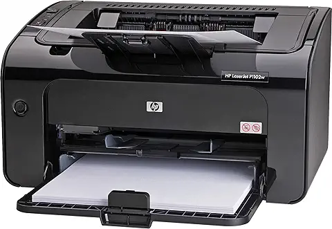 HP LaserJet Pro P1102w - Impresora Láser Inalámbrica (266 MHz, Capacidad de la Memoria RAM de 8 MB), Color Negro  