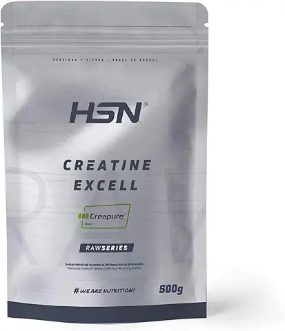 HSN Creatina 100% CREAPURE® en Polvo | Sabor Neutro - 500 G | Sello de Calidad Garantizada | Puro Monohidrato de Creatina Micronizada | No-GMO, Sin Aditivos, Vegano, Sin Gluten  