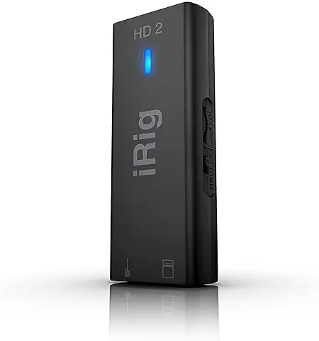 IK Multimedia iRig HD 2 - Interfaz Audio, Sonido Profesional de 96kHz, Funciones Listas para Escenario, Rockea en Todas Partes con tu IPhone, iPad o Mac/PC - Negro  