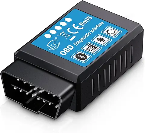 ILC OBD2 OBD Bluetooth Coche Diagnóstico Escáner Herramienta ES OBD2 - Compatible con Android & Windows Dispositivo(NO para iPad de Apple IPhone)  