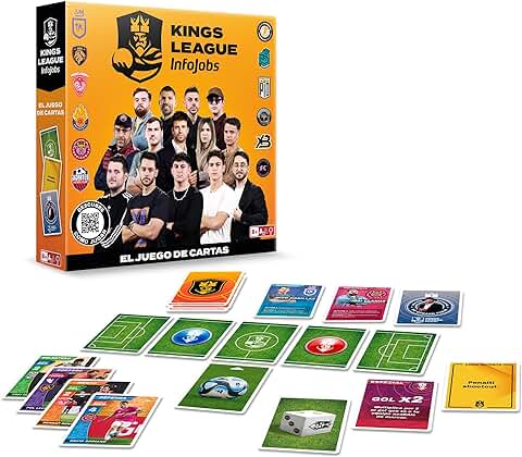 IMC Toys Juego de Cartas Kings League- El Primer Juego de Cartas Oficial de la Kings League NIÑOS y NIÑAS +8 Años  