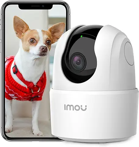 Imou 2K (3MP) Cámara Vigilancia WiFi Interior para Mascotas,360° Cámara IP WiFi con Detección de Humano, Visión Nocturna, Audio Bidireccional, Control Remoto, Modo Privacidad,Compatible con Alexa  
